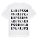 Karups sommarby ordlek t-shirt