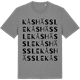 Mid Heather Gray t-shirt med Kåshässle ordlek t-shirt