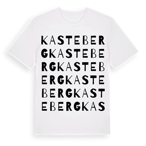 Kasteberg ordlek t-shirt – ekologisk bomull t-shirt från Pinshirt