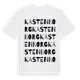 White t-shirt med Kastenborg ordlek t-shirt