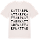 Vintage White t-shirt med Kattarp ordlek t-shirt