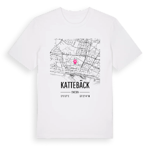 Kattebäck karta t-shirt – ekologisk bomull t-shirt från Pinshirt