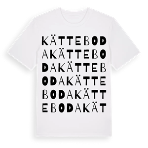 Kätteboda ordlek t-shirt – ekologisk bomull t-shirt från Pinshirt