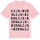 Pink Cotton t-shirt med Kejsarens ordlek t-shirt