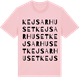 Pink Cotton t-shirt med Kejsarhuset ordlek t-shirt