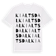Kialtsdal ordlek t-shirt
