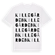 White t-shirt med Killegården ordlek t-shirt