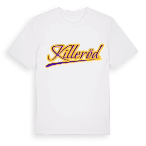 Killeröd baseball t-shirt – ekologisk bomull t-shirt från Pinshirt