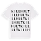 White t-shirt med Killhult ordlek t-shirt