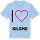 Blue Soul t-shirt med Jag älskar Kilsmo t-shirt stort tryck