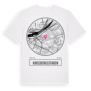 Kirsebergsstaden t-shirt – ekologisk bomull t-shirt från Pinshirt