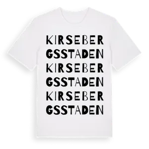 Kirsebergsstaden ordlek t-shirt – ekologisk bomull t-shirt från Pinshirt