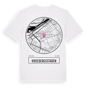 Kirsebergsstaden t-shirt – ekologisk bomull t-shirt från Pinshirt