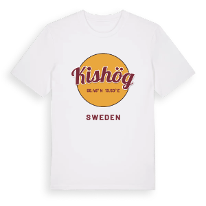 Kishög cirkel t-shirt – ekologisk bomull t-shirt från Pinshirt