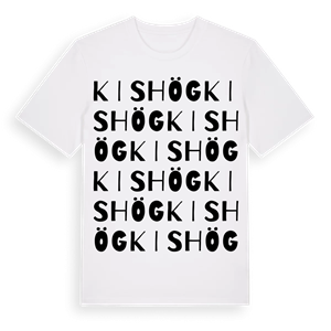 Kishög ordlek t-shirt – ekologisk bomull t-shirt från Pinshirt