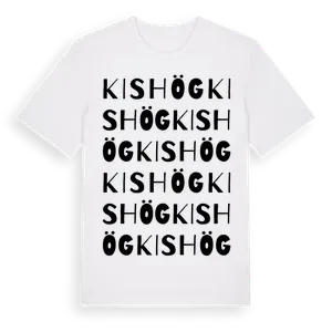 Kishög ordlek t-shirt – ekologisk bomull t-shirt från Pinshirt