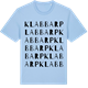 Blue Soul t-shirt med Klabbarp ordlek t-shirt