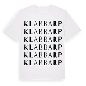 Klabbarp ordlek t-shirt – ekologisk bomull t-shirt från Pinshirt