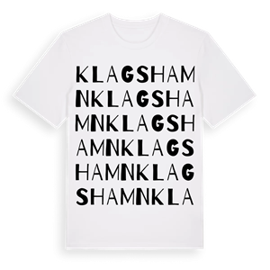 Klagshamn ordlek t-shirt – ekologisk bomull t-shirt från Pinshirt