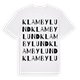 Klambylund ordlek t-shirt