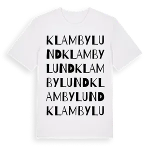 Klambylund ordlek t-shirt – ekologisk bomull t-shirt från Pinshirt