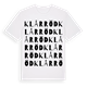 Klårröd ordlek t-shirt