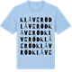 Blue Soul t-shirt med Klåveröd ordlek t-shirt