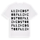 Klemedstorp ordlek t-shirt