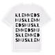 Klemmedshus ordlek t-shirt