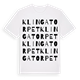 White t-shirt med Klingatorpet ordlek t-shirt