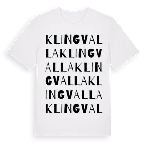 Klingvalla ordlek t-shirt – ekologisk bomull t-shirt från Pinshirt