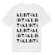 White t-shirt med Klinta ordlek t-shirt