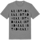 Mid Heather Gray t-shirt med Klintadal ordlek t-shirt
