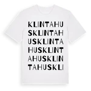 Klintahus ordlek t-shirt – ekologisk bomull t-shirt från Pinshirt