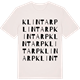 Vintage White t-shirt med Klintarp ordlek t-shirt