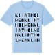 Blue Soul t-shirt med Klintholmen ordlek t-shirt