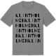 Mid Heather Gray t-shirt med Klintholmen ordlek t-shirt