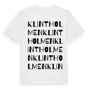 Klintholmen ordlek t-shirt – ekologisk bomull t-shirt från Pinshirt