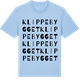 Blue Soul t-shirt med Klippebygget ordlek t-shirt