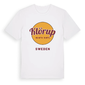 Klörup cirkel t-shirt – ekologisk bomull t-shirt från Pinshirt