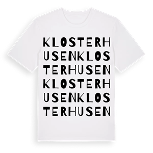 Klosterhusen ordlek t-shirt – ekologisk bomull t-shirt från Pinshirt