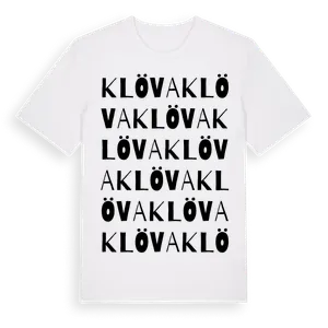 Klöva ordlek t-shirt – ekologisk bomull t-shirt från Pinshirt