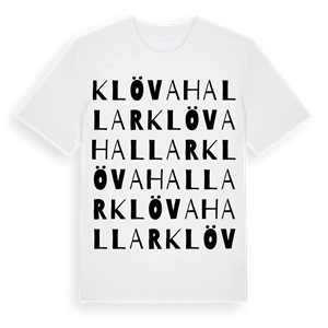 Klövahallar ordlek t-shirt – ekologisk bomull t-shirt från Pinshirt