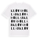 Klövamöllan ordlek t-shirt