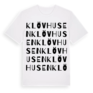 Klövhusen ordlek t-shirt – ekologisk bomull t-shirt från Pinshirt