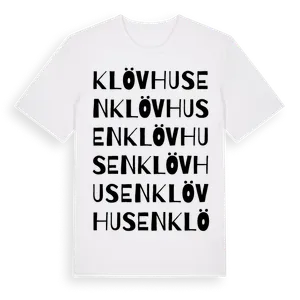 Klövhusen ordlek t-shirt – ekologisk bomull t-shirt från Pinshirt