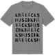 Mid Heather Gray t-shirt med Knäbäckshusen ordlek t-shirt