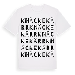 Knäckekärr ordlek t-shirt – ekologisk bomull t-shirt från Pinshirt