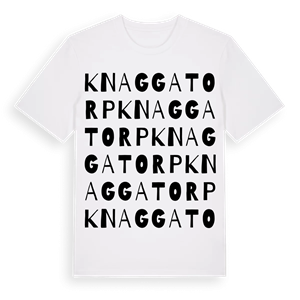 Knaggatorp ordlek t-shirt – ekologisk bomull t-shirt från Pinshirt