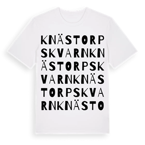 Knästorps kvarn ordlek t-shirt – ekologisk bomull t-shirt från Pinshirt